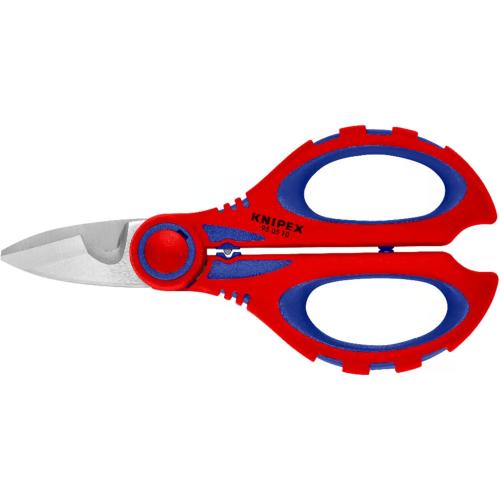 Knipex 95 05 10 SB Electricians' Shears with Multi-Component Grips, fibreglass-Reinforced 160 mm (Blister Packed)