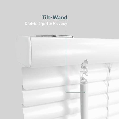 REGAL estate Strong Hold Magnetic Door Mini Blinds, White, 25 x 72 in | No-drill installation, Ideal for offices, kitchens, and magnetic steel entry doors, Light filtering, Cordless 1 in slats