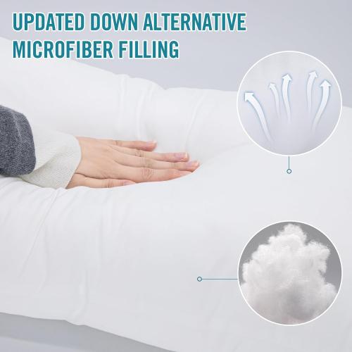 Sycoodeal Standard Size Bed Pillows for Sleeping 3 Pack,Luxury Hotel Pillows,Comfortable and Supportive,Machine Washable,Suitable for Stomach,Back and Side Sleepers.