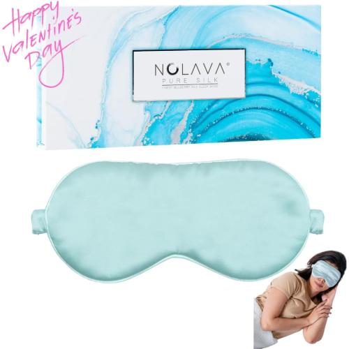 100% 22Momme Mulberry Silk Sleep Mask, Filled with Premium Mulberry Silk, Silk Eye mask for Sleeping Women, Sleep mask for Side Sleepers Perfect fit Adjustable Light Blocking Silk Sleep mask Gift