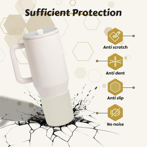 Higher Silicone Boot Compatible with Hydrojug Traveler/Brumatee Era/Owalaa 40oz, Anti-Slip & Anti-Dent Protective Bottom Bumper Cover, BPA-Free