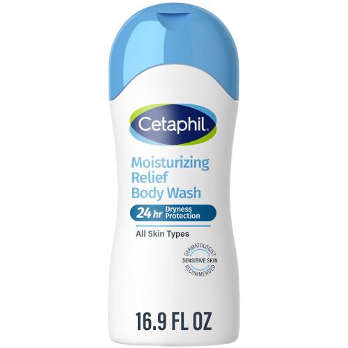 Cetaphil Moisturizing Body Wash, Sensitive Skin, Fragrance Free, 16.9oz
