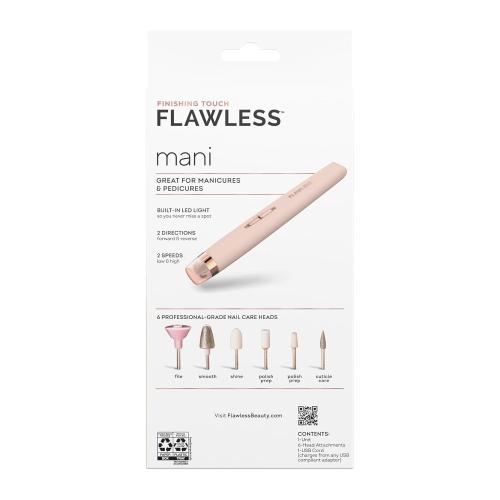 Finishing Touch Flawless Salon Nails Kit, Electronic Nail File and Full Manicure and Pedicure Tool