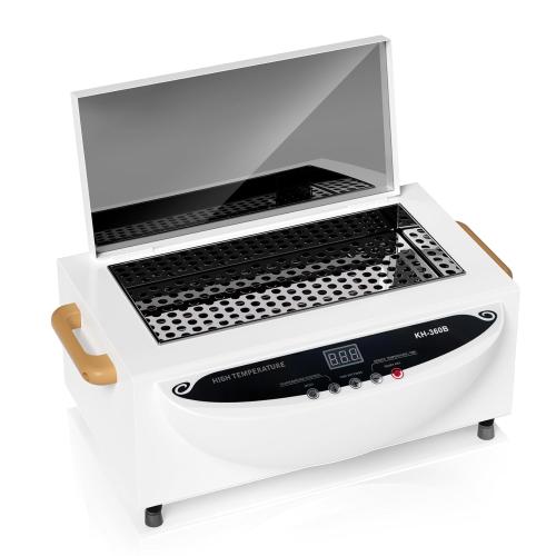 AORAEM High Temperature Nail Tool Cleaning Machine, 1.65L Autoclave Cleaner 110V 300W Dry Heat Metal Cleaning Box with Adjustable Temperature & Timer, Professional Nail Tool Cleaner for Home Salon