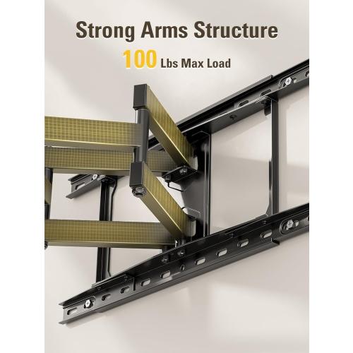 Mounting Dream TV Wall Mount for Most 42-84 Inch TVs, Full Motion TV Mount