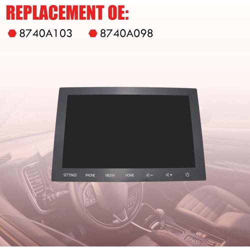 8 Touch Screen Display Nav Radio LCD Digitizer Navigation Radio Compatible with 2020 2021 2022 Mitsubishi Outlander Replaces 8740A098 8740A103