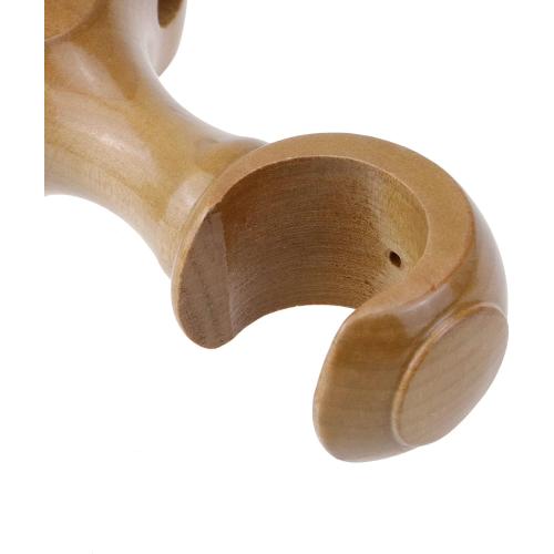 T Tulead Wooden Curtain Rod Bracket 29mm/1.14, 2PCS(Wood Color)
