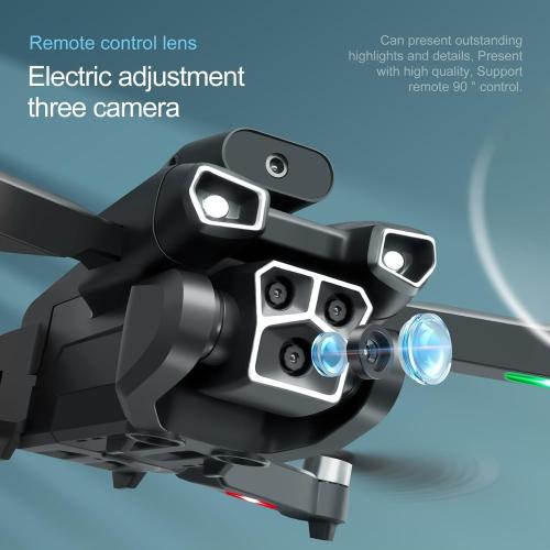 S151 Drone with Camera, Electrically Adjustable Three Camera, Built-In Optical Flow Positioning, Four-Sided Obstacle Avoidance, Suitable For Beginners, Christmas, Halloween, And Thanksgiving Gifts