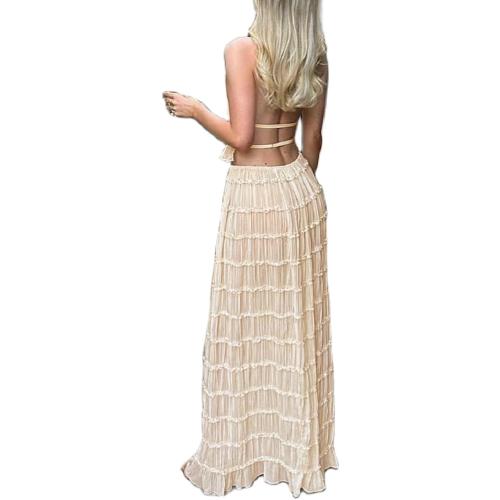 Size M...Women Y2K Skirt Set Outfits Strapless Crop Top Bodycon Midi Skirt Dress Sexy 2 Piece Knit Outfits Skirt Summer