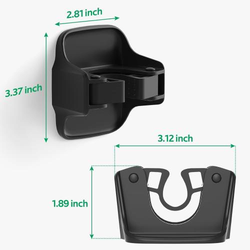 reliahom 5 Pack Broom Holder Wall Mount Mop Grippers No Drilling Self Adhesive Anti-Slip Mop Handle Hanger Dustpan and Broom Organizer Garage Storage Racks-Black