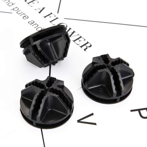 32 Pieces Cube Connectors Plastic Storage Wire Cube Organizer ABS Connectors for Modular Closet Storage Organizer and Wire Shelf (Black)