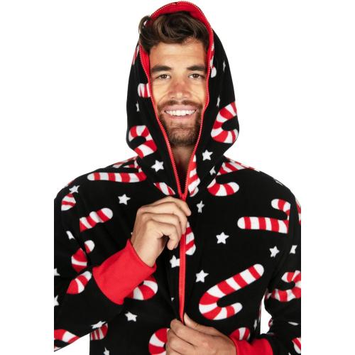 Size Medium Color Dark blue Tipsy Elves Christmas Onesies for Adults - Comfy Unisex Matching Holiday Jumpsuits with Convenient Pockets