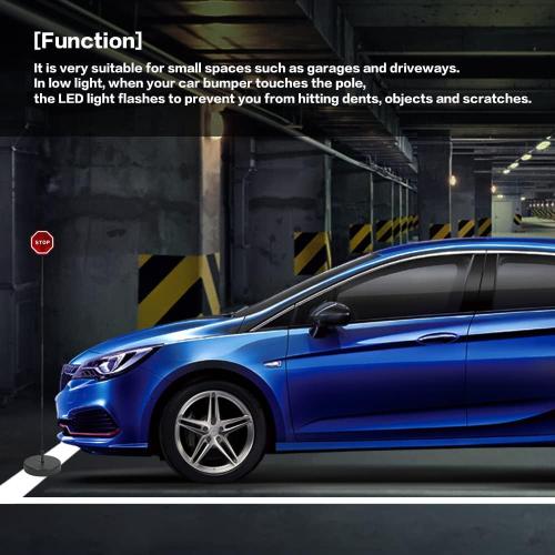 LED Light Parking Stop Sign,Smart Parking LED Garage Flashing Warning Stop Sign, Parking Assist LED Stop Sign Parking Assistant with Flashing Signal for Garage