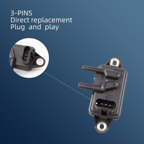 EGR Valve Pressure Feedback Sensor Replacement for Ford F-150 F-250 F-350 Ranger,Mercury,Lincoln Town Car，DPFE15, F77Z9J460AB, VP8T,F77Z9J460AB