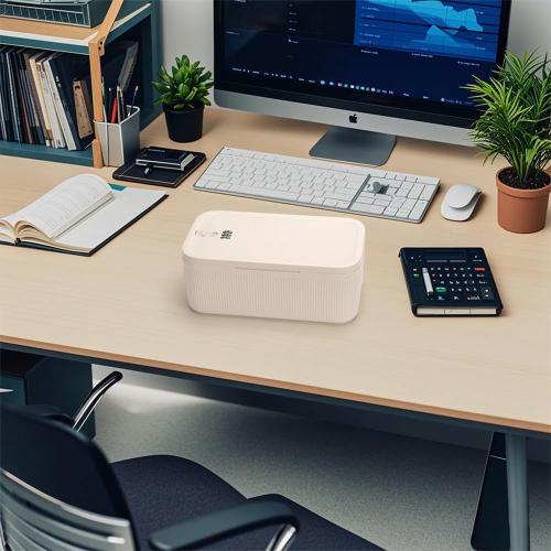 Lockable Storage Box,Medicine Lock Box Travel Case,Refrigerator Bin Container for Food,Medicines,Snacks,Locking Mobile Cell Phone Device Jail,Small Lockbox for Office,Home,School,Father Gift (Cream)