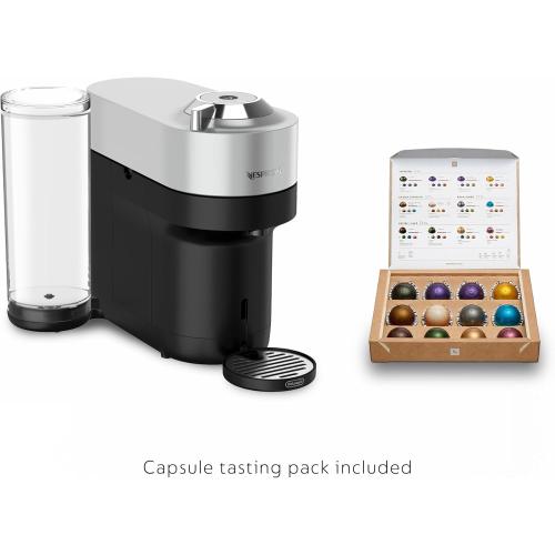 Nespresso Vertuo Pop  Deluxe by De'Longhi with Aeroccino, Silver