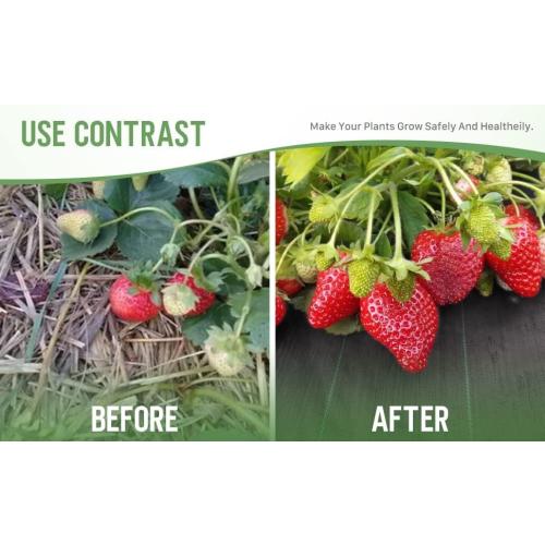 Size 3ftx50ft Weed Barrier Landscape Fabric Heavy Duty，Weed Block Gardening Ground Cover Mat, Weed Control Garden Cloth ，Woven Geotextile Fabric for Underlayment，Commercial Driveway Fabric