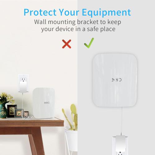 Wall Mount Holder for eero Max 7, No Messy Wires, Space Saving, Wall Stand Bracket Compatible with eero Max 7 Tri-Band Mesh WiFi System (1 Pack)