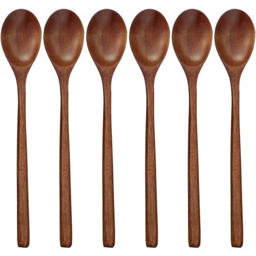 3 Korean Wooden Spoons for Eating, ADLORYEA 3 Pieces Small Wood Spoons
