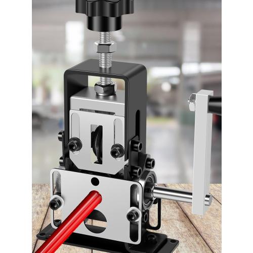 Manual Wire Stripping Machine 0.06''-0.98'' Copper Wire Stripper with Hand Crank or Drill Powered Wire Stripper Tool, Aluminum Frame Wire Peeler for Scrap Copper Recycling