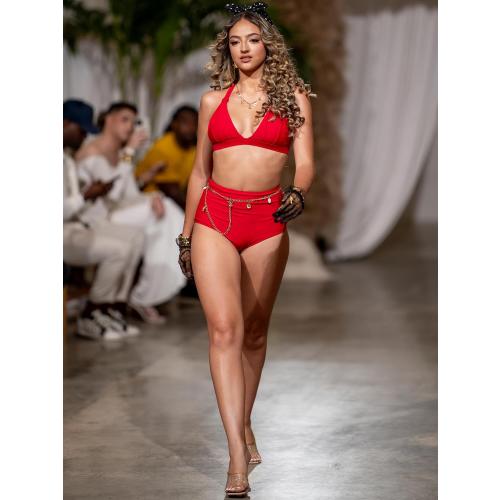 RELLECIGA Women's High Waisted Bikini Bottom Full Coverage Tummy Control Swimsuit Bottoms