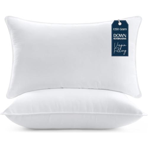 Utopia Bedding Bed Pillows for Sleeping (White), King Size, Set of 2, Hotel Pillow, Cooling Pillows for Side, Back or Stomach Sleepers