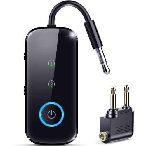 Ultra Pro Bluetooth Transmitter Receiver, Wireless Adapter for Airplane/TV