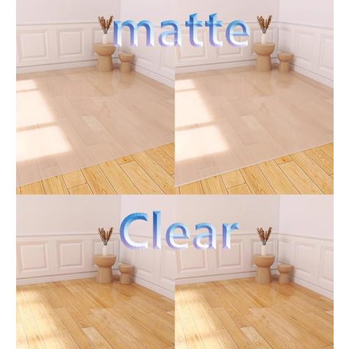 PVC Chair Mat for Hardwood Floor, Computer Desk Chair Floor Protector Mat, Wood/Tile Floor Protection Mat for Office Home,Clear 2.3mm,90x130cm
