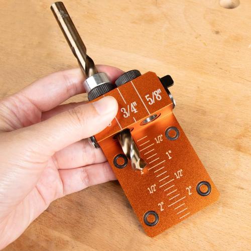 O'SKOOL 3/8 Self-Centering Dowel Jig Kit with Cobalt M-35 Drill Bit