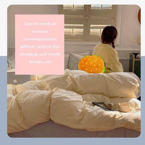 CHELEI2019 11.8 Hamburger Plush Cheeseburger Pillow Stuffed Food Cushion Toy,Gifts for Kids