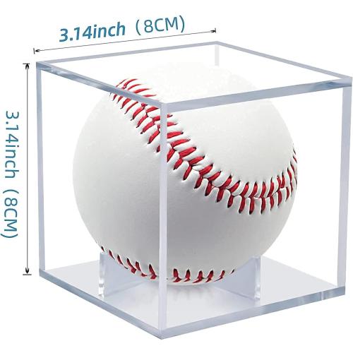 4 Pack Baseball Display Case, hi Showcase Autograph Ball Protector - for Official Size Ball