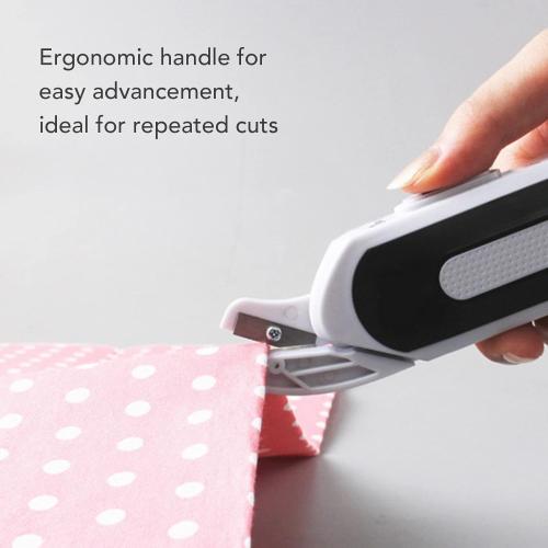Cordless Electric Scissors, Mini Portable Shears Cutting Tool Battery Operated Scissors for Sewing Cutter Carpets Leather Rubber Paperboard Felt Wrapping Paper Fabrics (Shipped without Batteries)