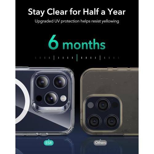 ESR for iPhone 15 Pro Max Case for MagSafe, Anti-Yellowing, Clear