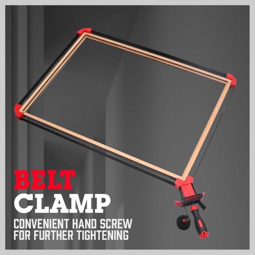 SEDY 13 ft. Belt Band Clamp Strap Clamp for Woodworking, Quick Release Frame Clamps with 90-Degree Corner Pieces