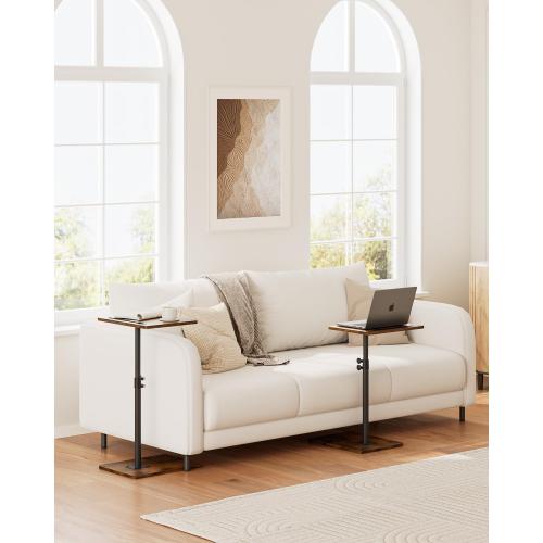 Masupu Sofa Arm Tray Table (Rustic Brown)