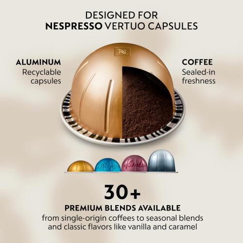 Nespresso Vertuo Next Coffee and Espresso Maker, Machine Only, 1260 watts, Dark Gray