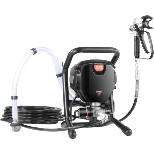 VEVOR 750W Stand Airless Paint Sprayer, 3000PSI High Efficiency Electric Airless Sprayer, Fine and Even Painting Effect, Handheld Paint Sprayers for Home Interior and Exterior Furniture and Fences