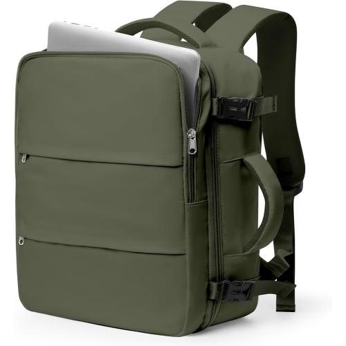 Large Travel Backpack For Women Men,Carry On Backpack For Traveling On Airplanes,Personal Item Travel Bag Laptop Work Backpacks Olive Green