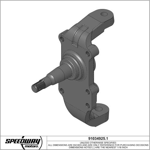 1955-57 Compatible with Chevy 2 Drop Spindles, Aftermarket Disc Brake Conversion
