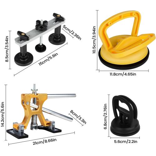 55Pcs Car Dent Puller Kit, Paintless Dent Remover Tool with Adjustable Dent Lifter & Bridge Puller, Dent Repair Kit for Auto Body Large & Small Dents, Hail Damage Dent Removal 98% of Car Dents