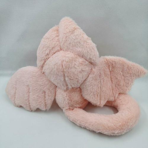 NatureMan 17.7inch Unique Bat Bunny Plush Pillow Kawaii Bat Rabbit Stuffed Animal,with Rabbit Ears and Bat Wings for Kids (Pink)