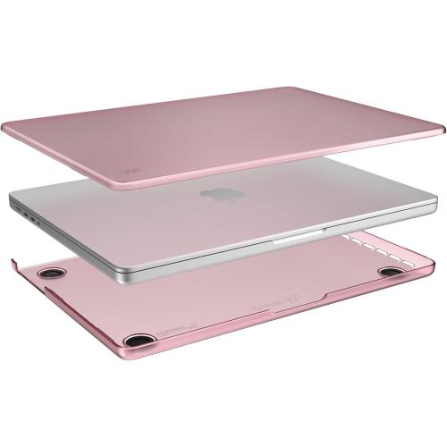 Speck SmartShell MacBook Pro 14 Case - M3 / M2 / M1 Series - Scratch Resistant Hardshell - Crystal Pink