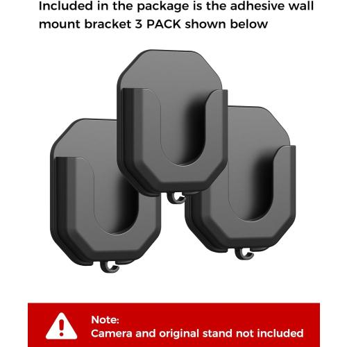 3 Pack Blink Camera No Drill No Screws Wall Mount Bracket for Blink Outdoor 4/Outdoor 2K /Mini /Mini 2K  /Indoor Camera, HBV Adhesive Mount