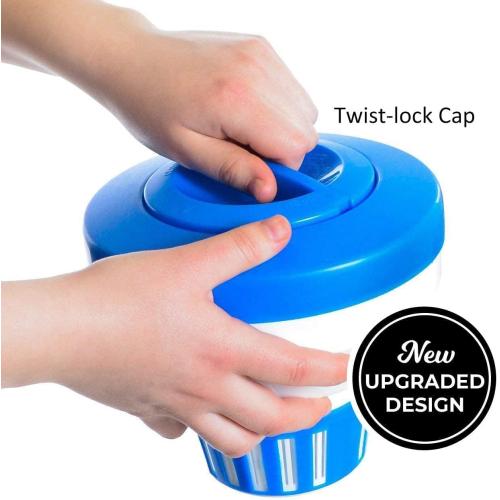 Pool Chlorine Floater, 7.5 Large Floating Chlorine Dispenser, Optimal Pool with Adjustable Release for Indoor & Outdoor Swimming Pool Hot Tub