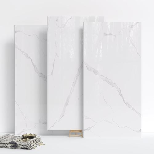 10-Pack Peel and Stick White Marble Wall Panels (11.8 x 23.6) – 19.4 Sq. Ft. Waterproof PVC Tiles for Kitchen, Bathroom, Living Room & Accent Walls – Heat-Resistant Self-Adhesive Backsplash Tiles
