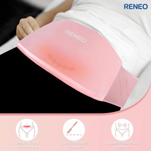 RENEO Ice Pack for C Section Recovery Must Have, Gel Belly Band, Pink