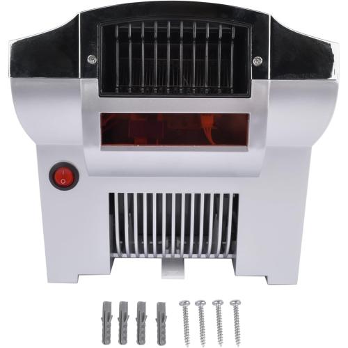 1800W Commercial Hand Dryer, Automatic Electric Hand Dryer, Noise Reduction High Speed Hand Air Dryer for Commercial & Household, Silver Mixizap