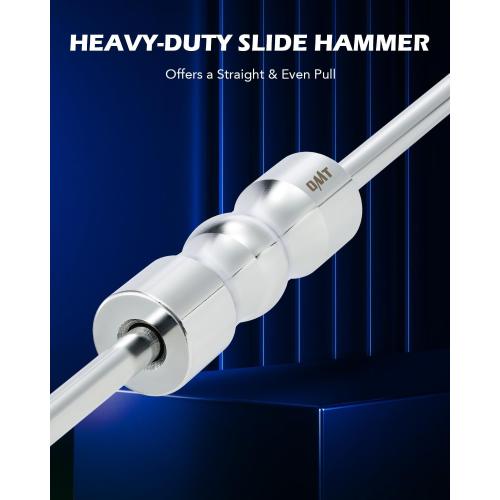 OMT Inner CV Axle Puller Tool Set with 5/8-18 Slide Hammer & Adapter | Inner CV Joint Removal Tool Kit | Front Wheel Drive Axle Puller Set Compatible with Taurus Sable FWDs from 1986 to 2021