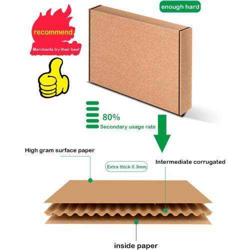 Red Shipping Packaging MEIANJU L8xW5.5xH1.5 inch Hard Corrugated Cardboard Shipping Boxs Gift Wrap Box for Bridesmaid,Anniversary