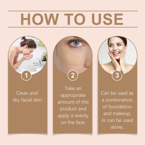 BB Blur Cream Tinted Moisturizer With Spf, Tinted Care Primer, Waterproof Concealer, Spf 30 Sunscreen, 3 Shades, All Skin Types (03# Wheat, 30g/1 Oz)